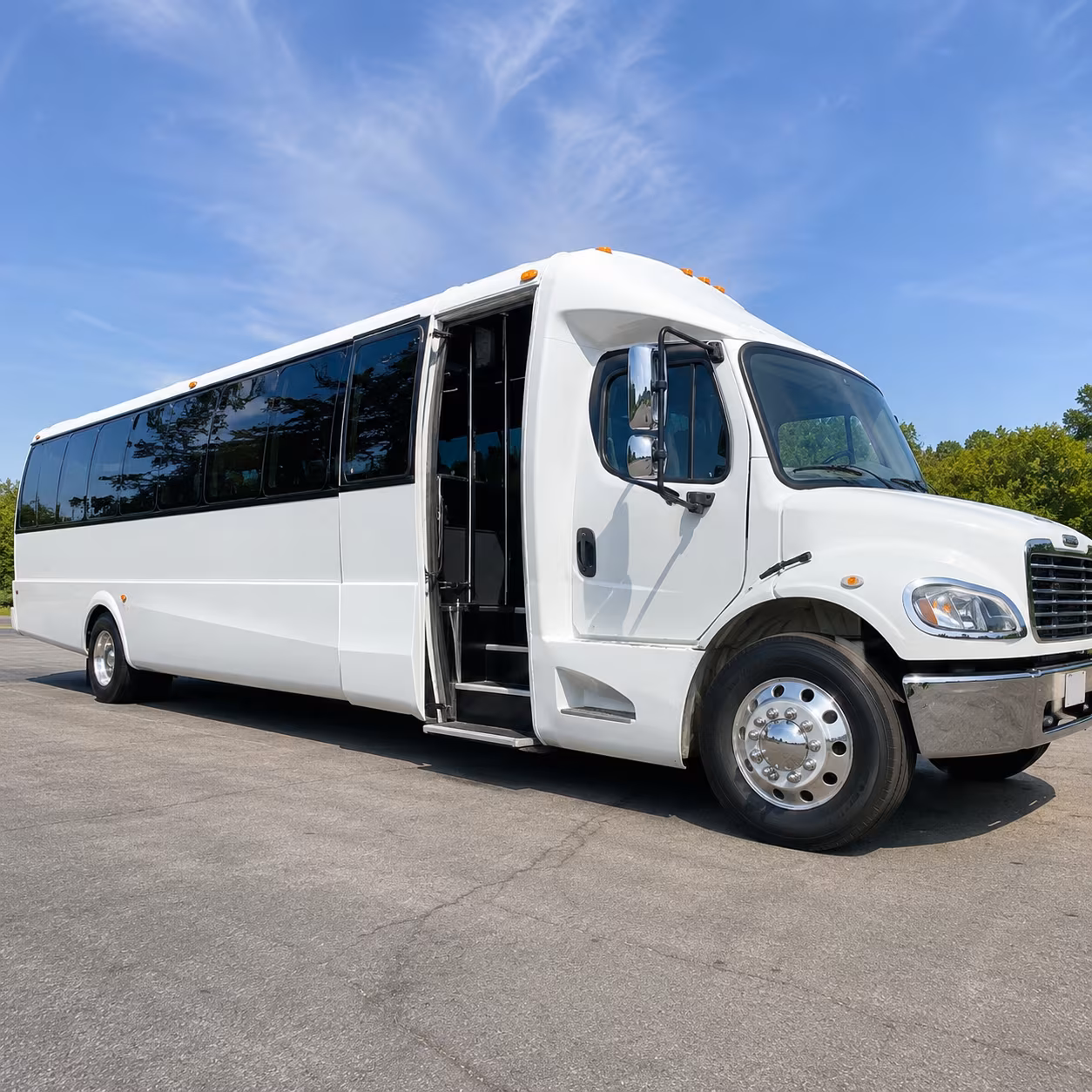 Dallas Airport Shuttle & Transportation party bus exterior