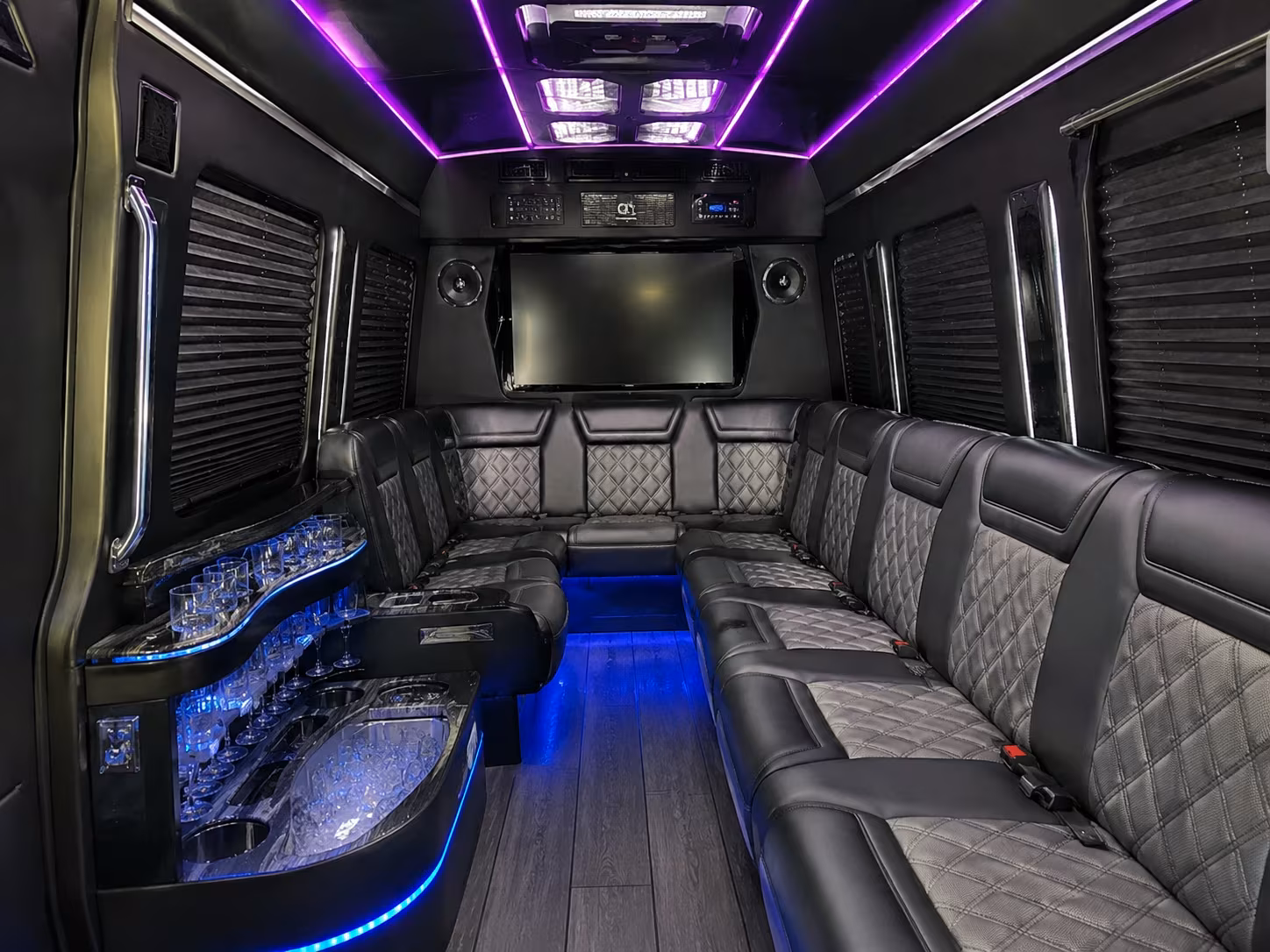 Dallas Airport Shuttle & Transportation party bus exterior