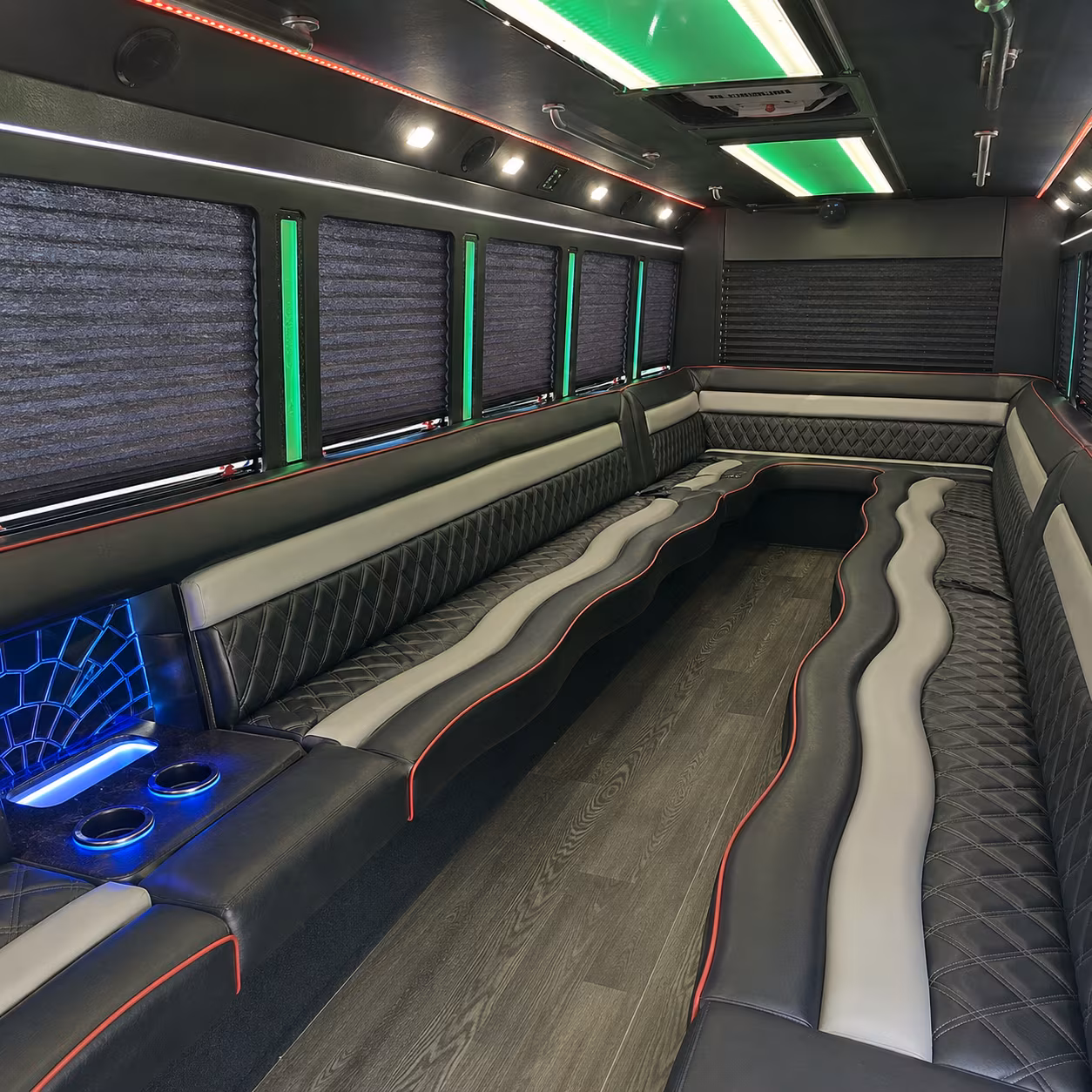 Dallas Birthday, Sweet 16, & Quinceañera Transportation party bus exterior