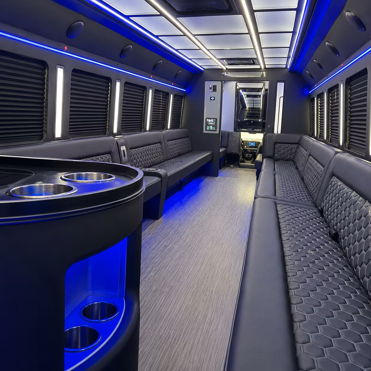 Dallas Birthday, Sweet 16, & Quinceañera Transportation onboard seating