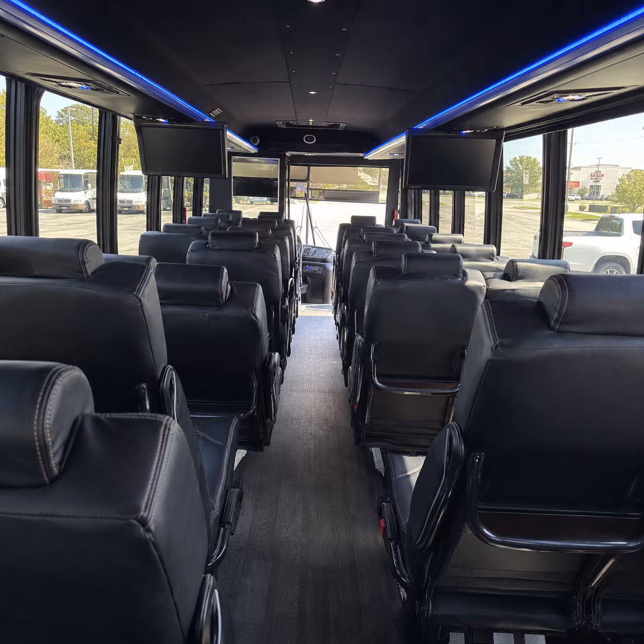 Dallas Corporate Transportation party bus exterior