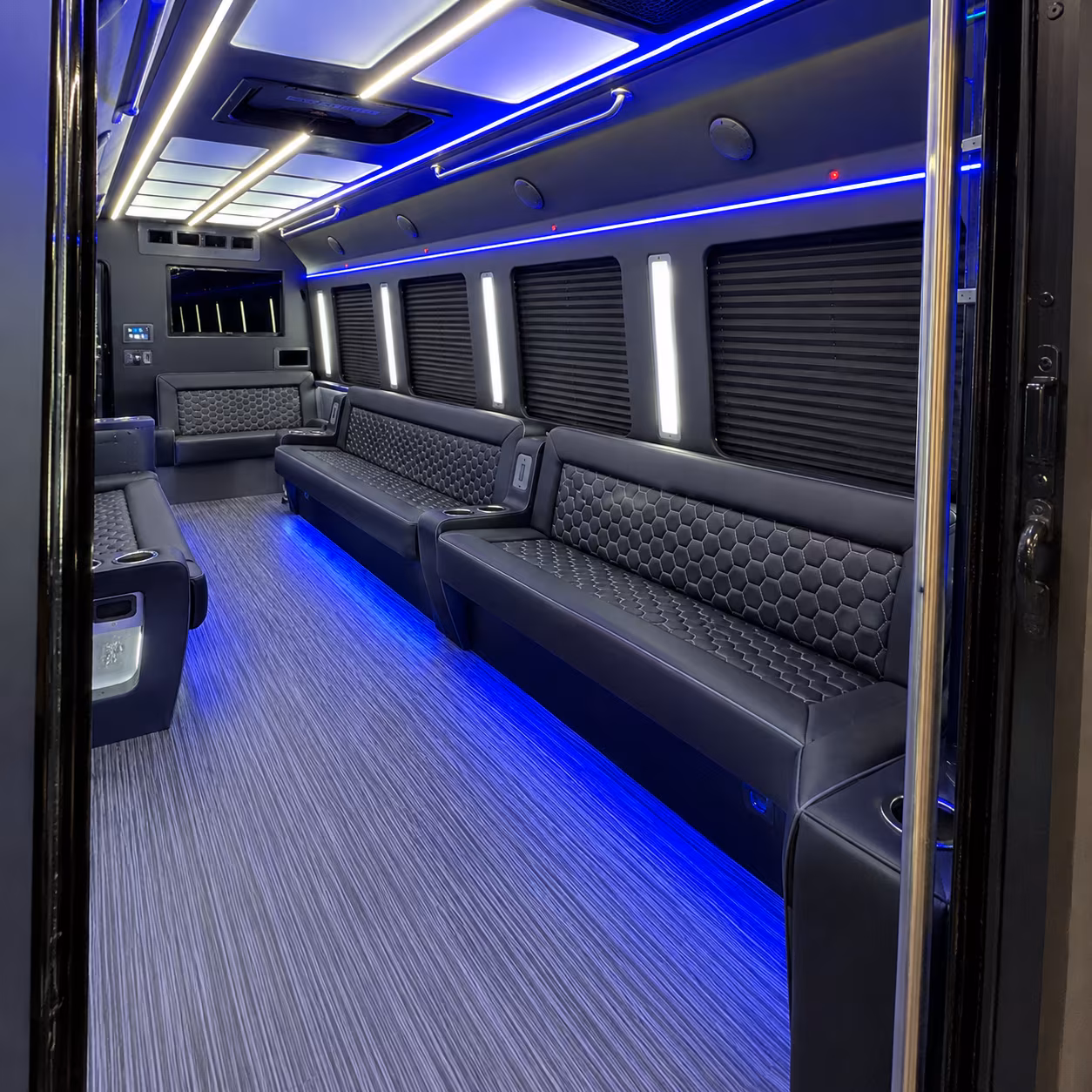 Dallas Private Event Transportation party bus exterior