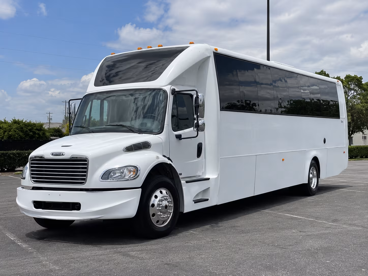 Dallas Prom & Homecoming Transportation party bus exterior