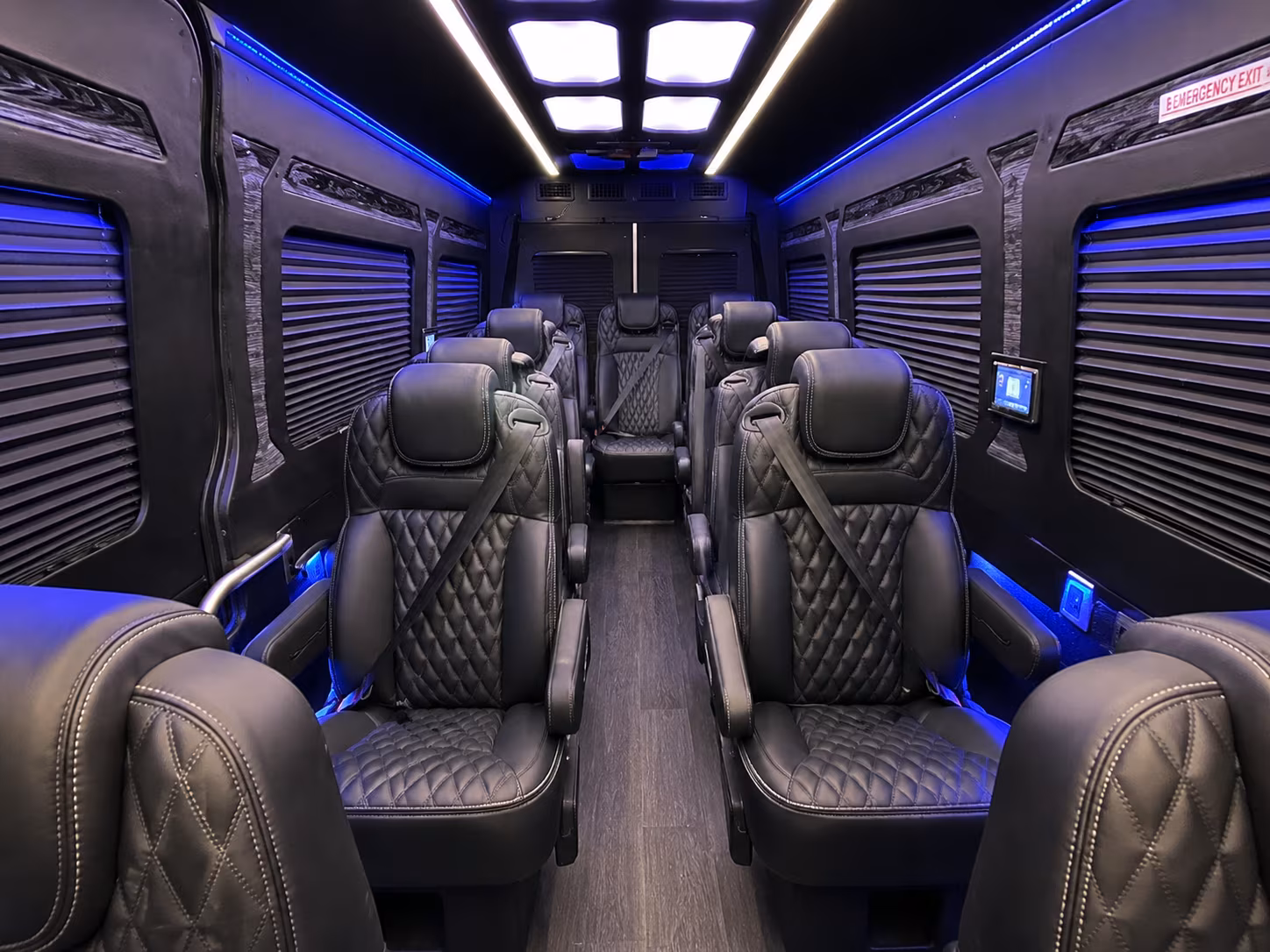 Dallas School Event Transportation party bus exterior