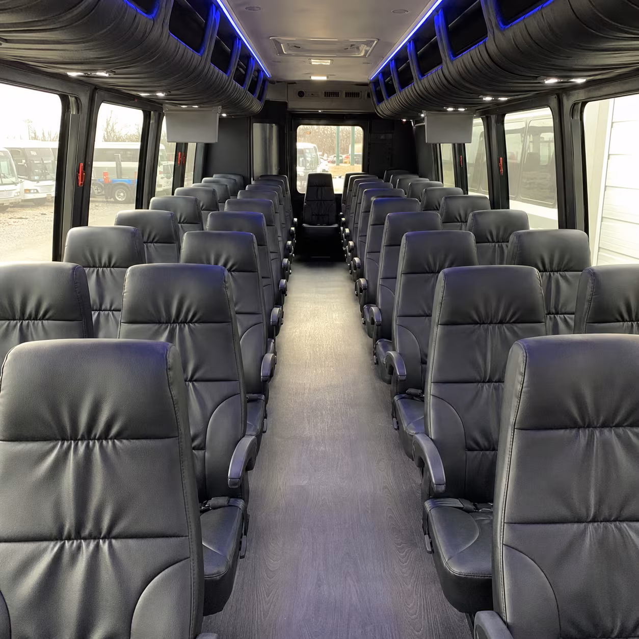 Dallas School Event Transportation party bus exterior