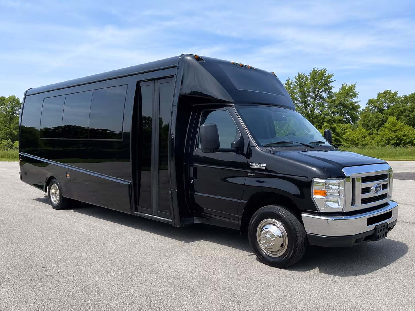Dallas School Event Transportation party bus interior
