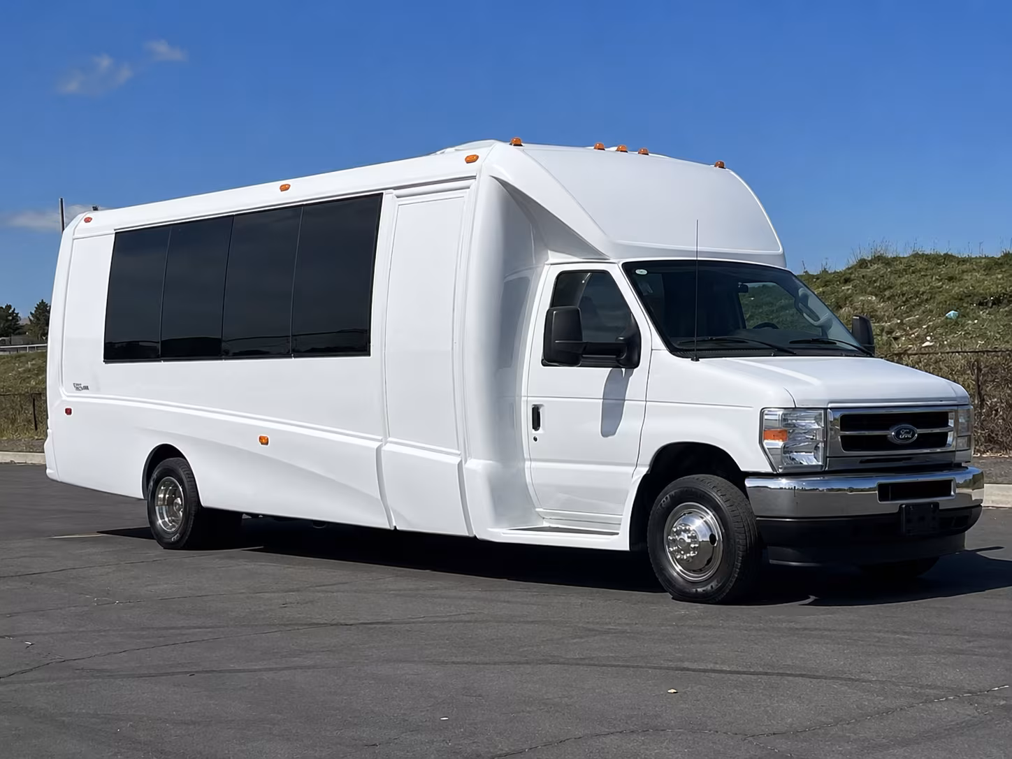 Dallas Wedding Transportation party bus exterior