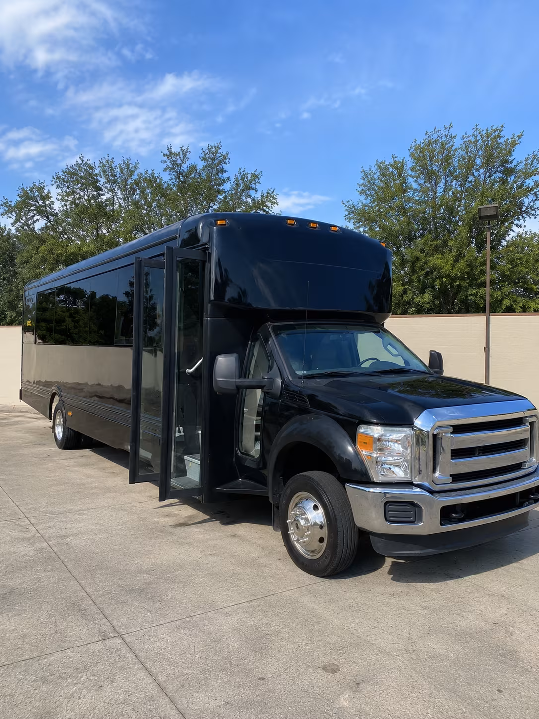 Dallas Wedding Transportation party bus exterior