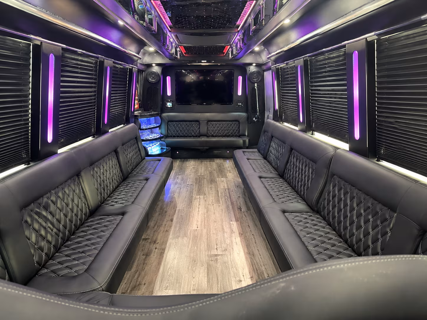 Dallas Wedding Transportation party bus exterior