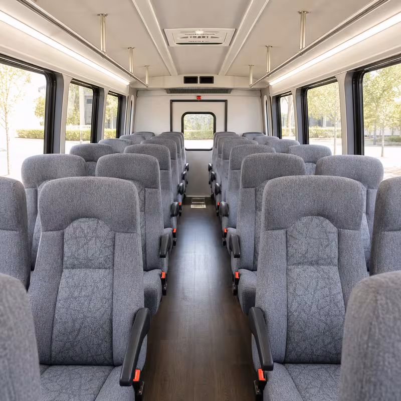 15-35 Passenger Minibus Interior