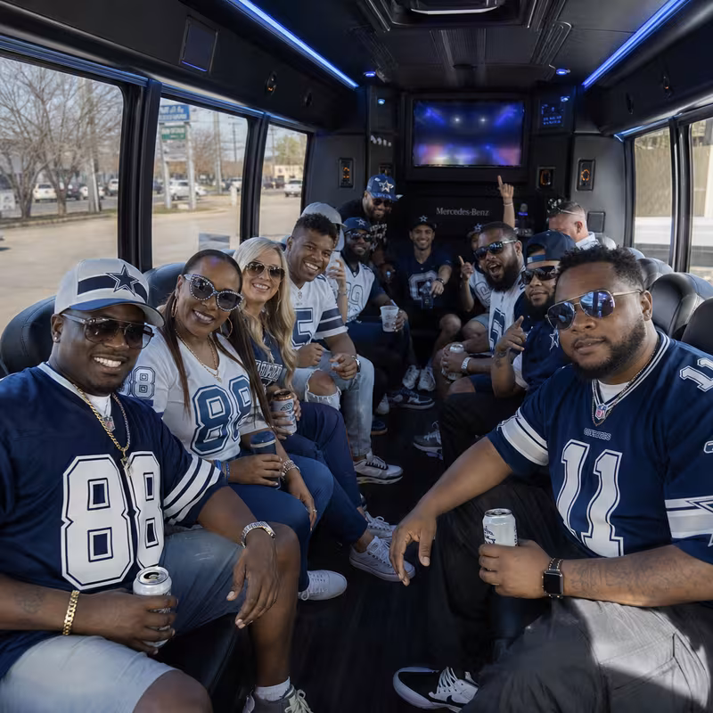 Dallas Sporting Event Transportation fleet vehicle
