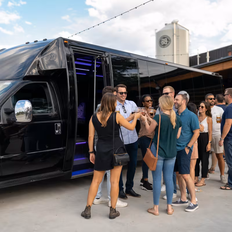 Dallas Winery & Brewery Tour Transportation fleet vehicle