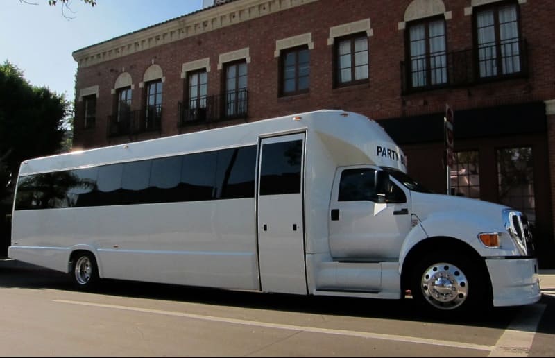 Dallas 30 Passenger Party Bus White